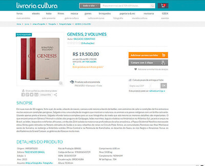 Anúncio - Gênesis 2vol - Livraria Cultura